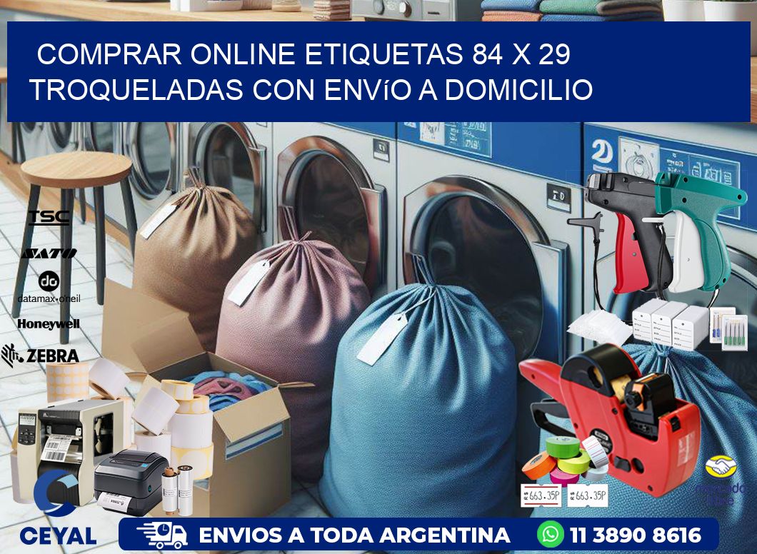 Comprar online etiquetas 84 x 29 troqueladas con envío a domicilio