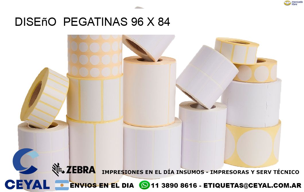 Diseño  PEGATINAS 96 x 84