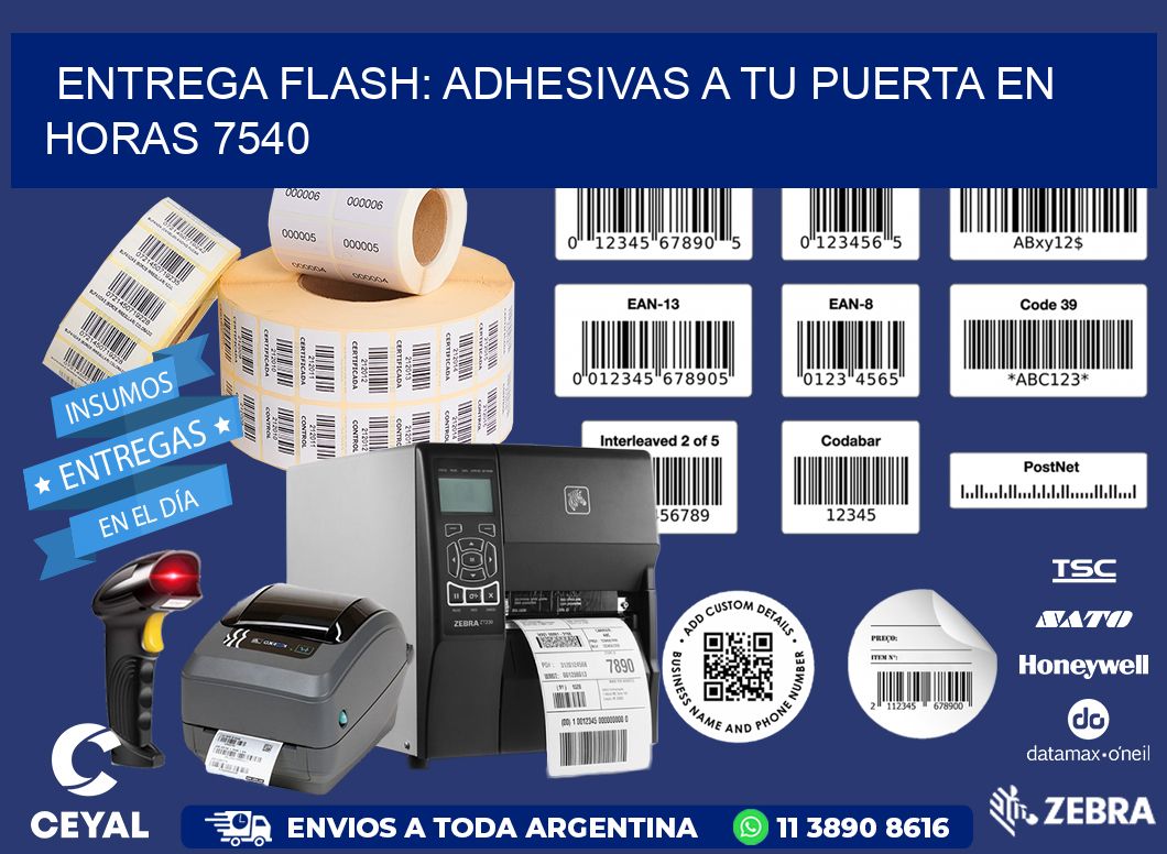 Entrega Flash: Adhesivas A Tu Puerta en Horas 7540