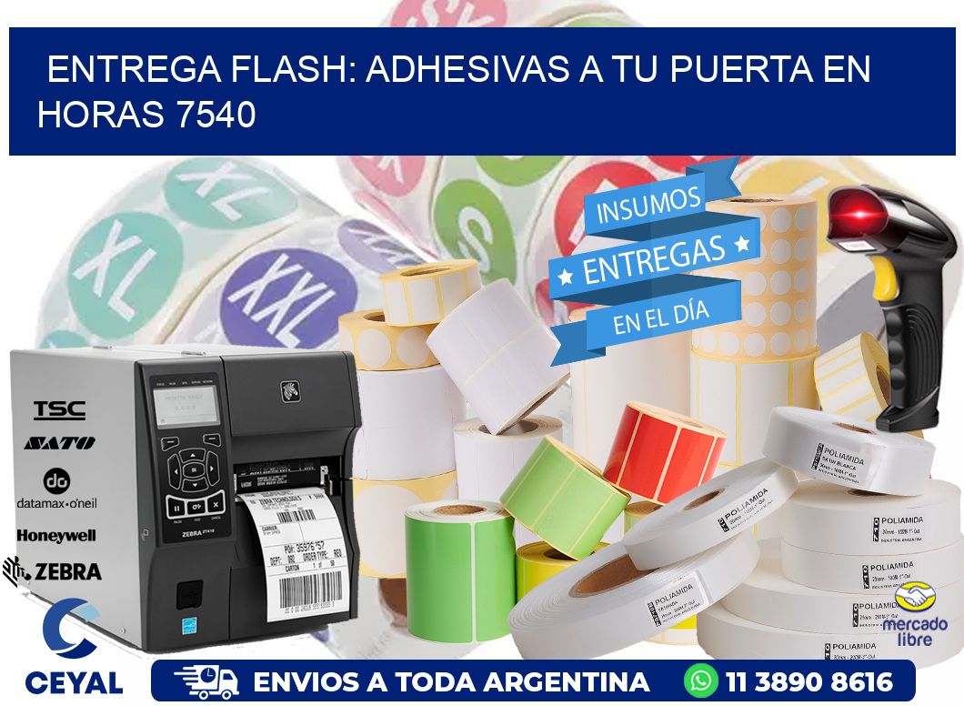 Entrega Flash: Adhesivas A Tu Puerta en Horas 7540