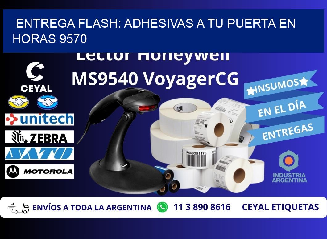 Entrega Flash: Adhesivas A Tu Puerta en Horas 9570