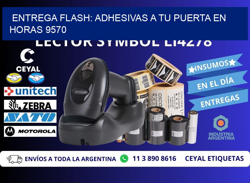Entrega Flash: Adhesivas A Tu Puerta en Horas 9570