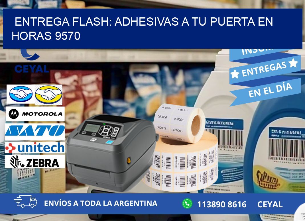 Entrega Flash: Adhesivas A Tu Puerta en Horas 9570