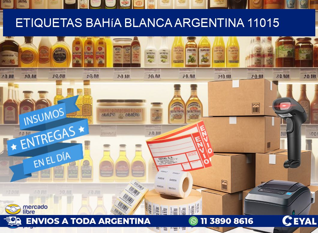 Etiquetas Bahía Blanca Argentina 11015