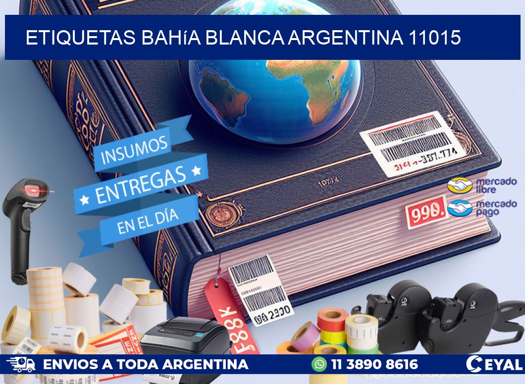 Etiquetas Bahía Blanca Argentina 11015