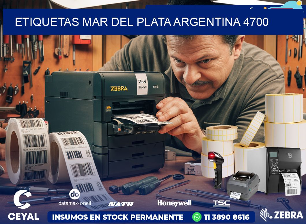 Etiquetas Mar del Plata Argentina 4700