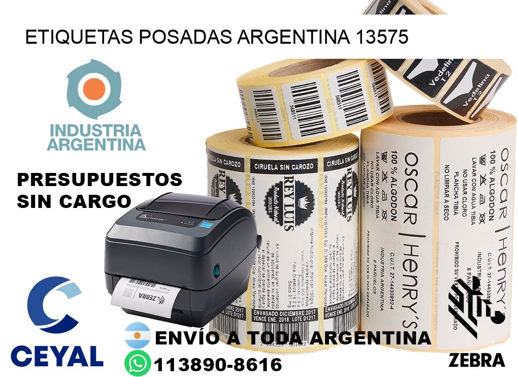 Etiquetas Posadas Argentina 13575