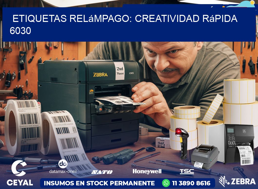 Etiquetas Relámpago: Creatividad Rápida 6030