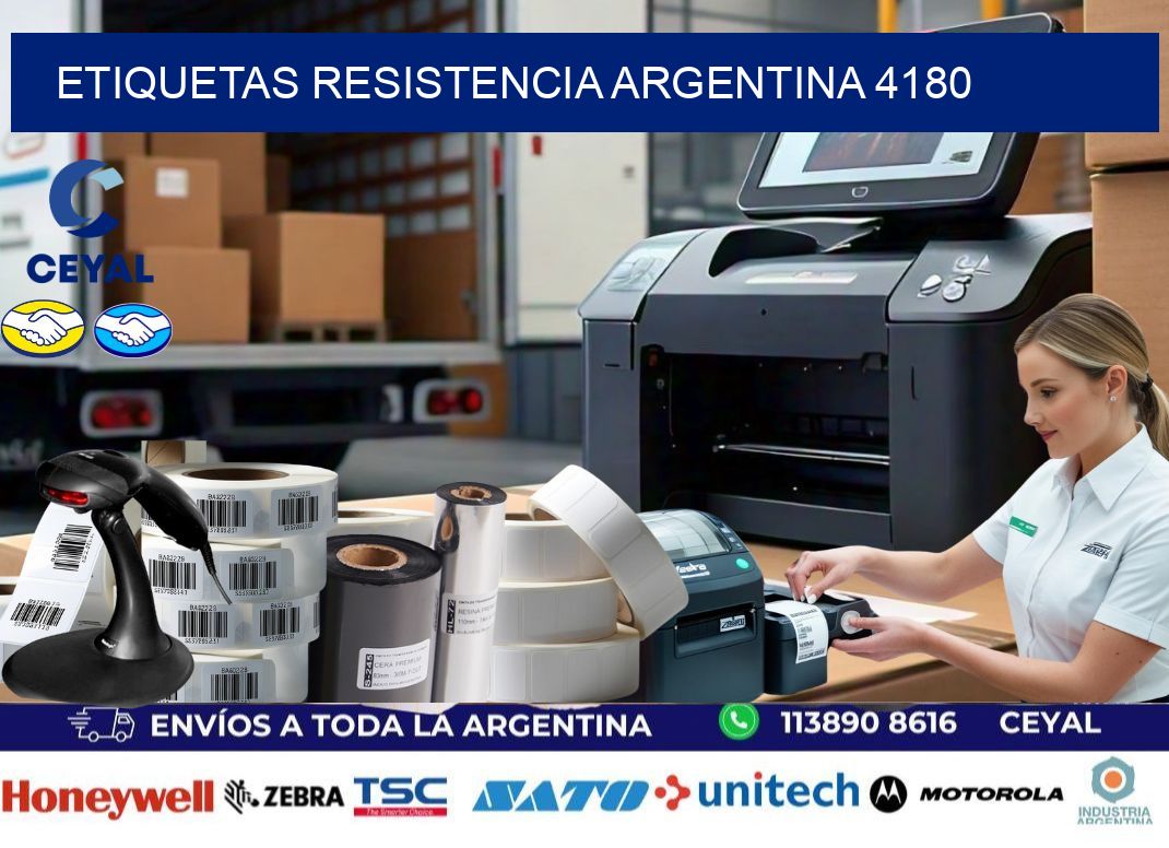 Etiquetas Resistencia Argentina 4180