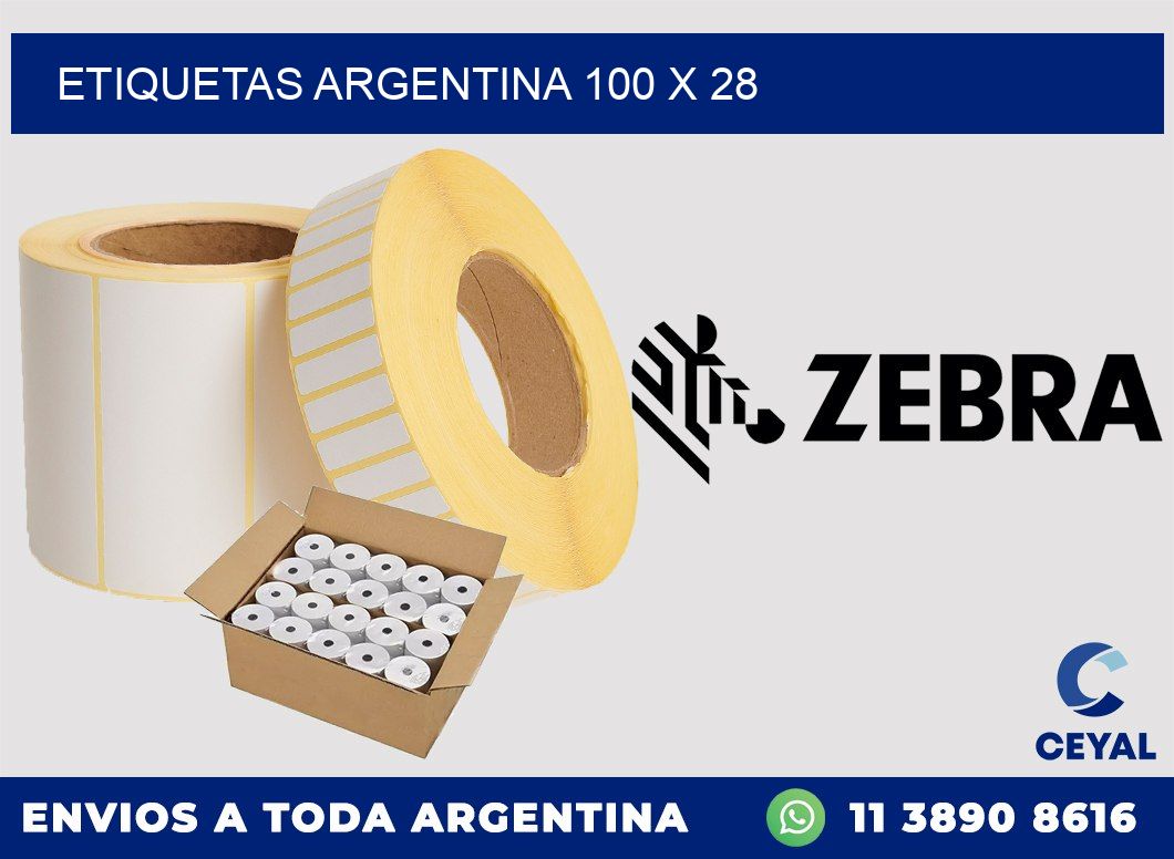 Etiquetas argentina 100 x 28