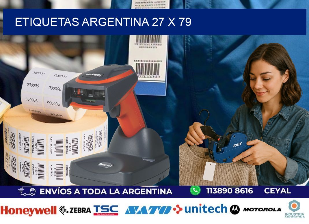 Etiquetas argentina 27 x 79