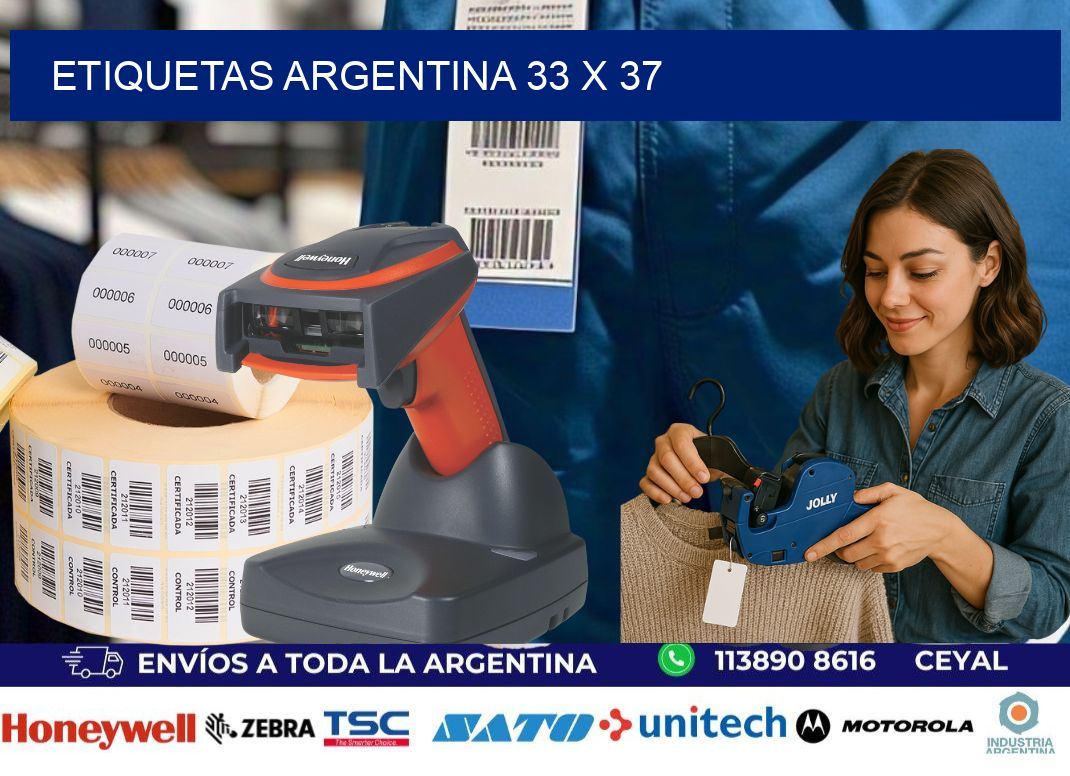 Etiquetas argentina 33 x 37