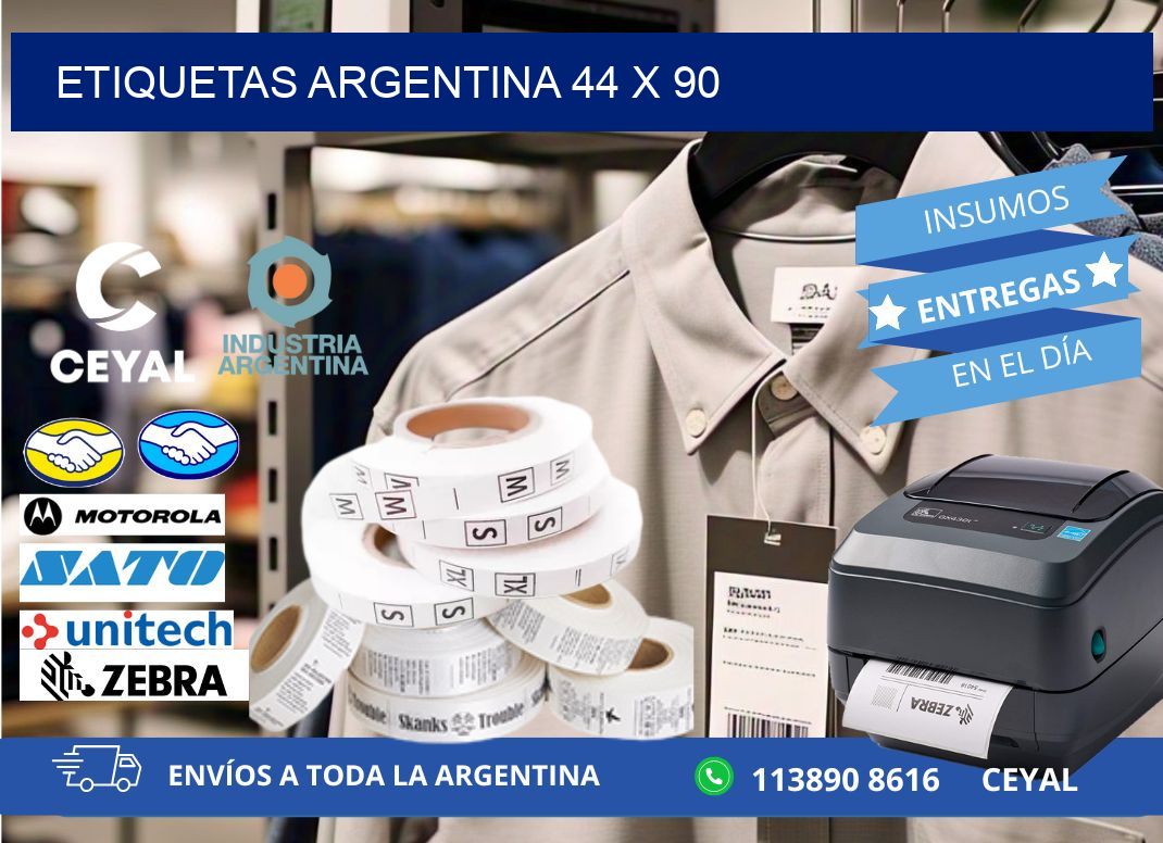 Etiquetas argentina 44 x 90