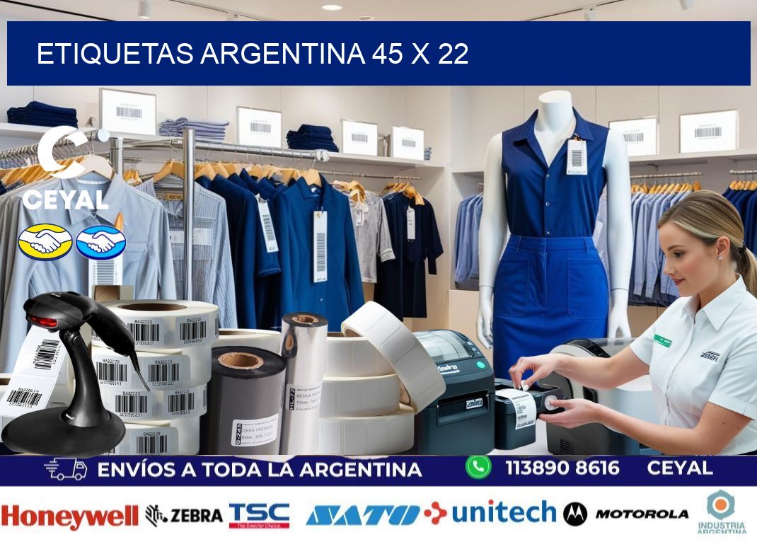 Etiquetas argentina 45 x 22