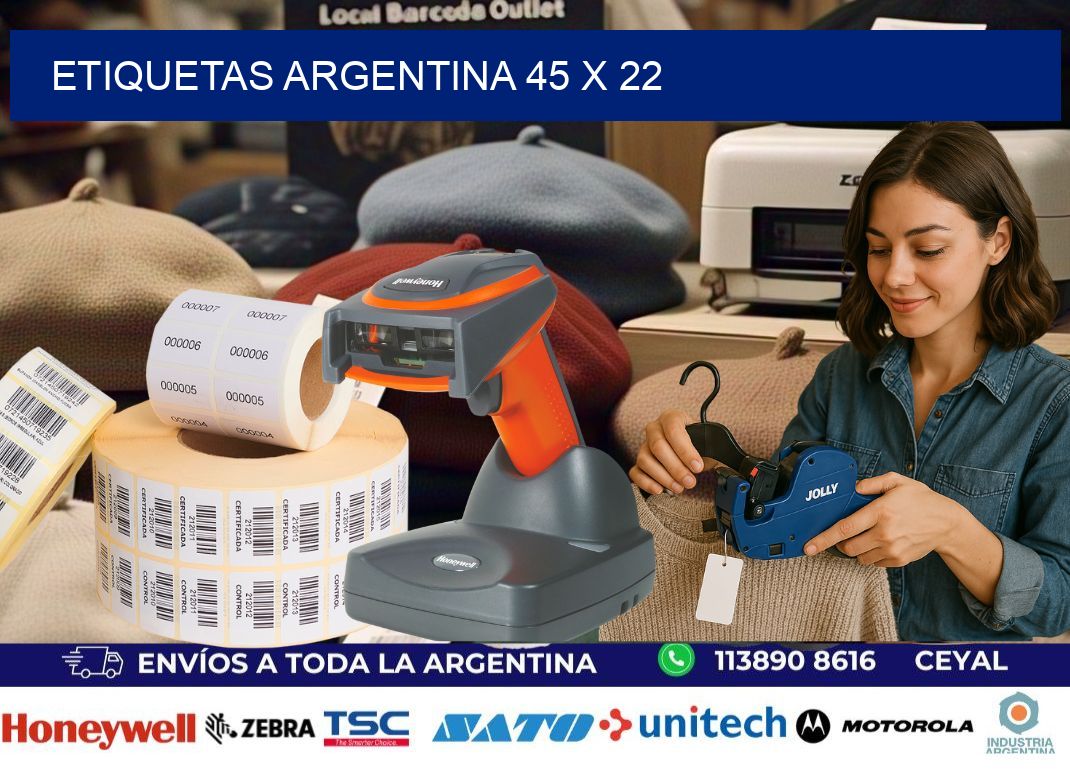 Etiquetas argentina 45 x 22