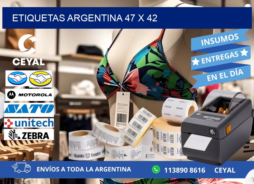 Etiquetas argentina 47 x 42