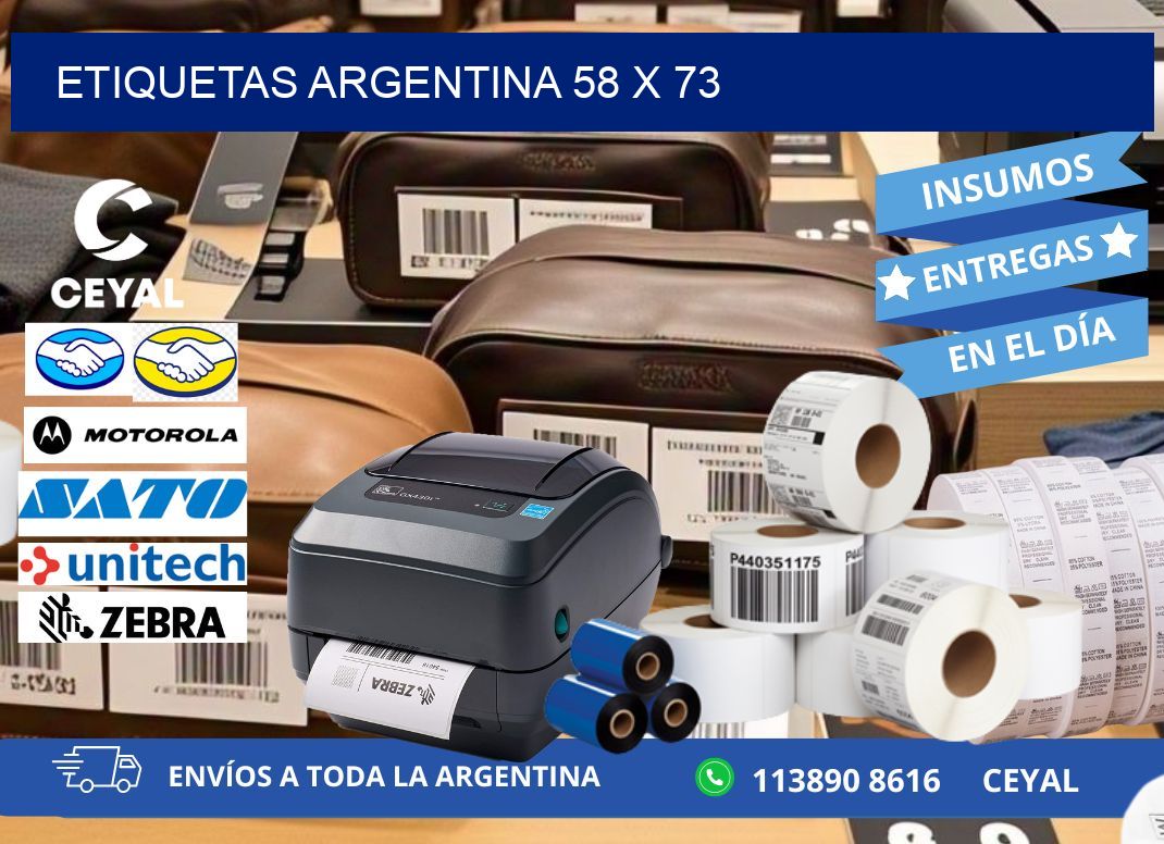 Etiquetas argentina 58 x 73