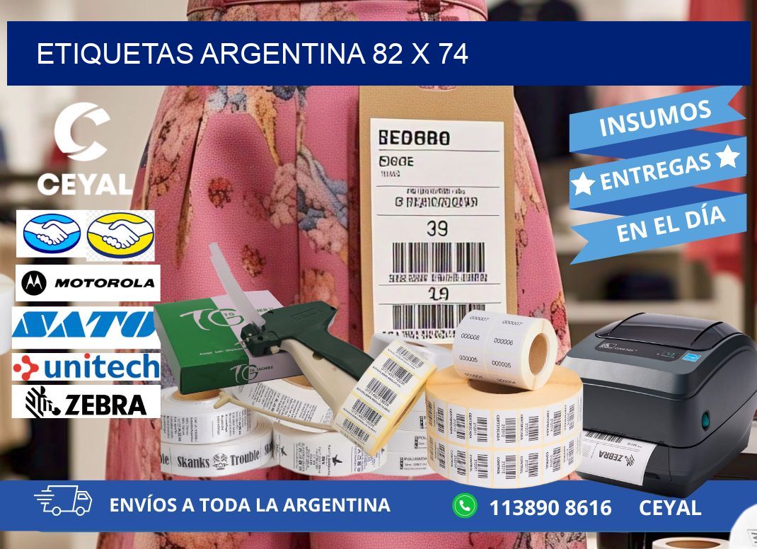 Etiquetas argentina 82 x 74