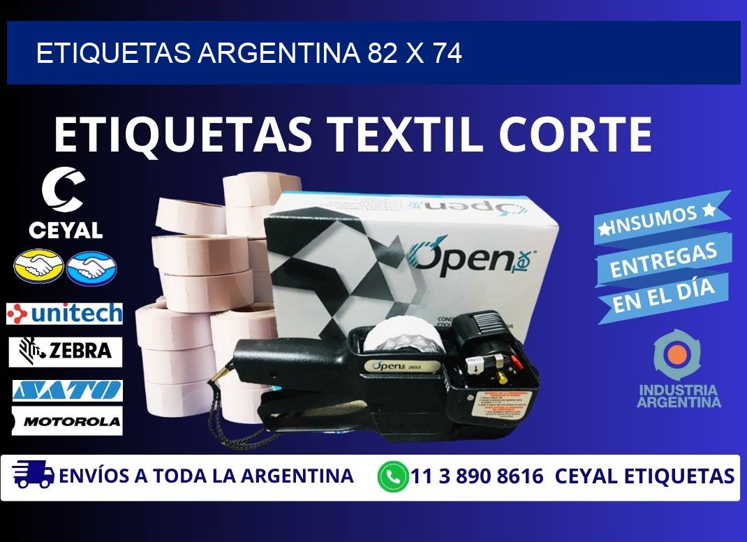 Etiquetas argentina 82 x 74