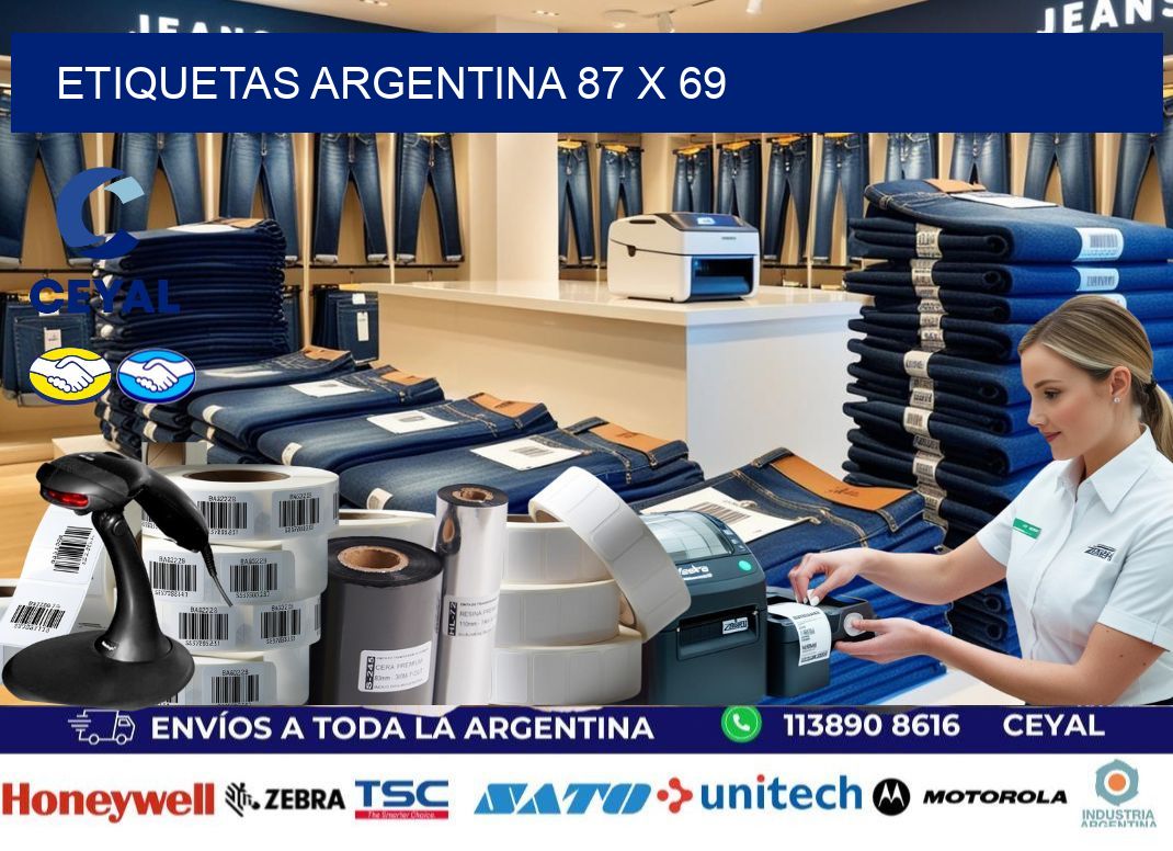 Etiquetas argentina 87 x 69
