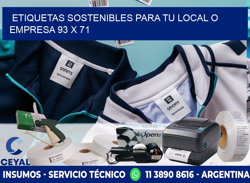 Etiquetas sostenibles para tu local o empresa 93 x 71