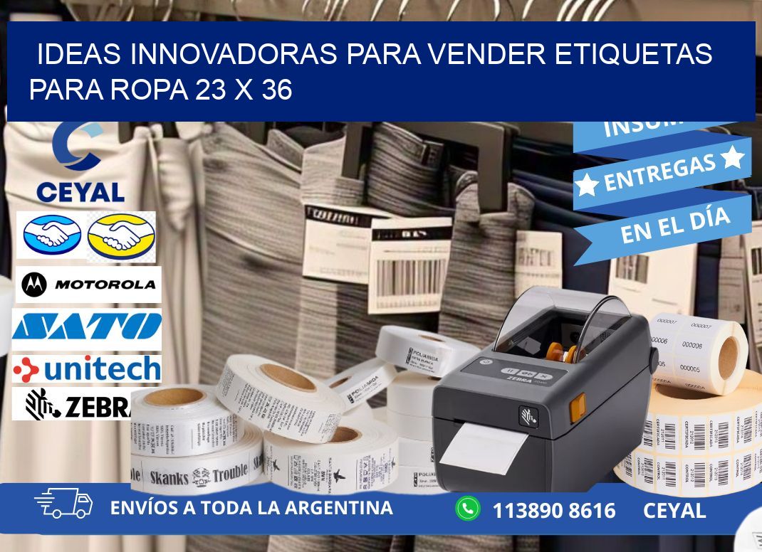 Ideas Innovadoras para Vender Etiquetas para Ropa 23 x 36