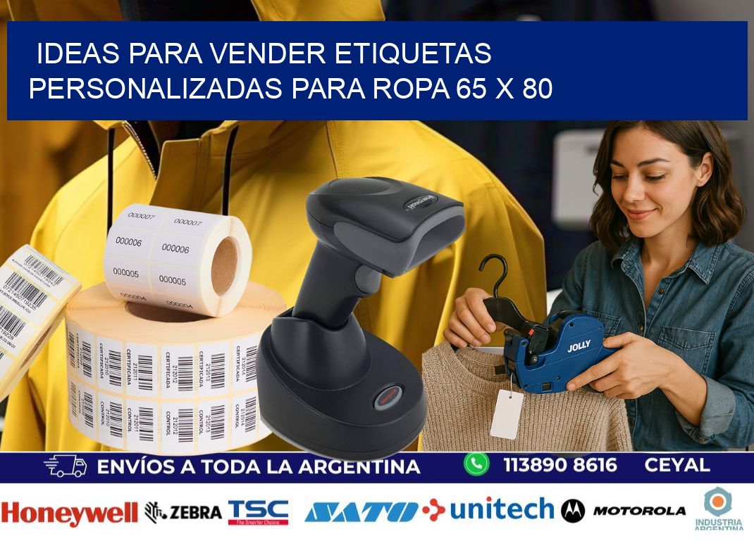 Ideas para Vender Etiquetas Personalizadas para Ropa 65 x 80