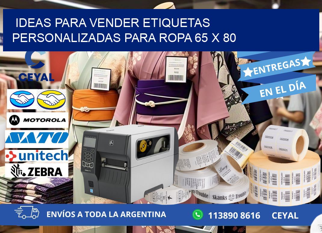 Ideas para Vender Etiquetas Personalizadas para Ropa 65 x 80