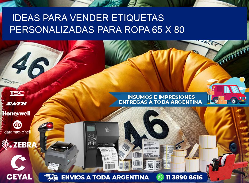 Ideas para Vender Etiquetas Personalizadas para Ropa 65 x 80