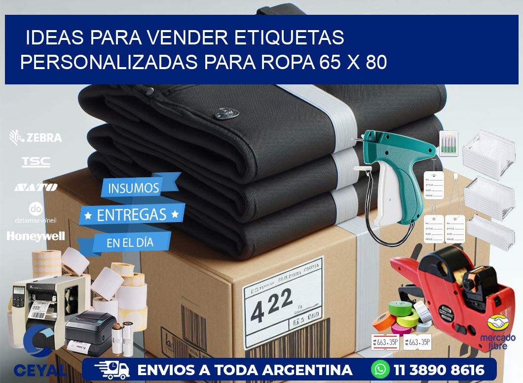 Ideas para Vender Etiquetas Personalizadas para Ropa 65 x 80