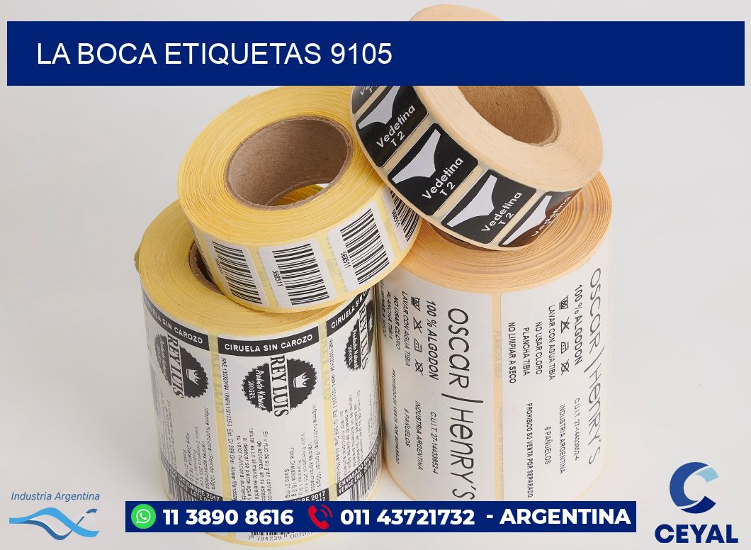 La Boca etiquetas 9105