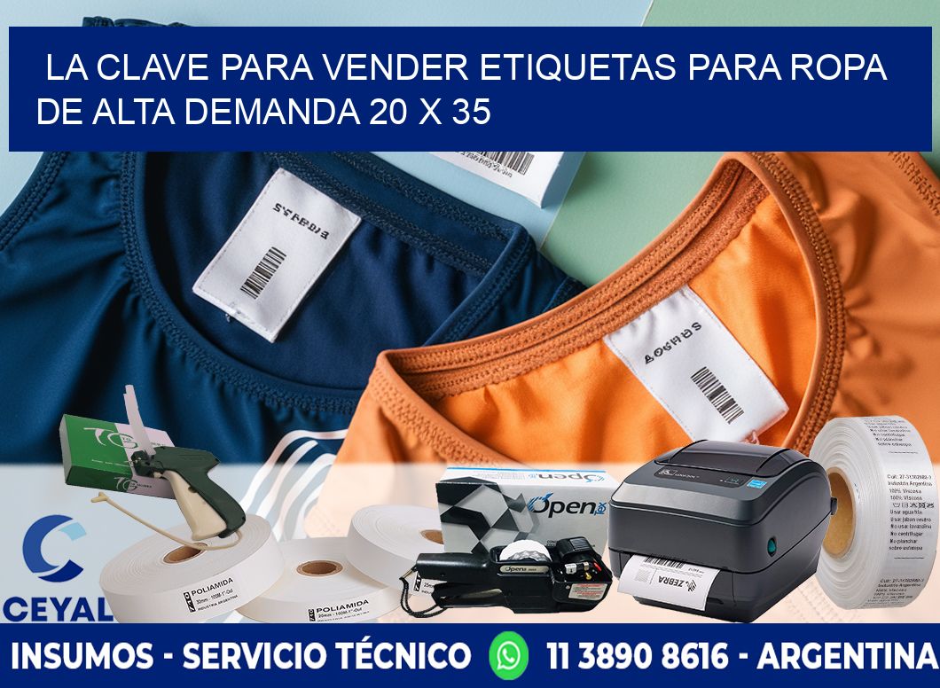 La Clave para Vender Etiquetas para Ropa de Alta Demanda 20 x 35