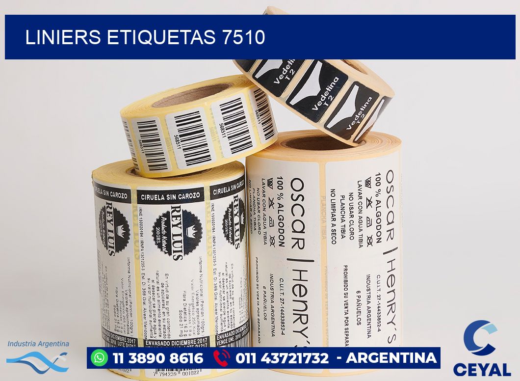 Liniers etiquetas 7510