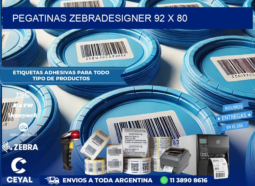 PEGATINAS zebradesigner 92 x 80