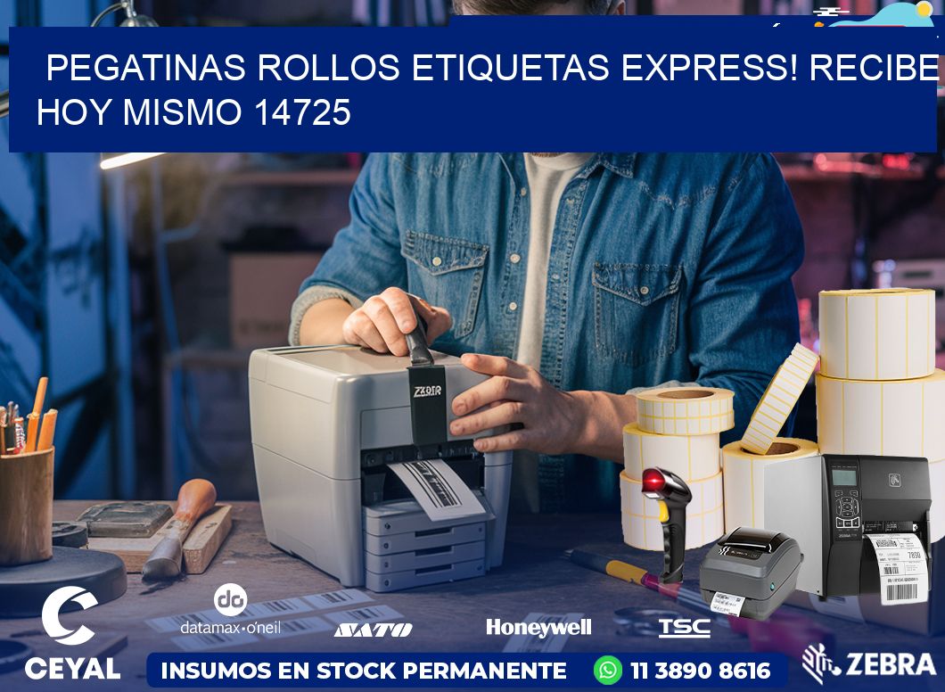 Pegatinas rollos etiquetas Express! Recibe Hoy Mismo 14725