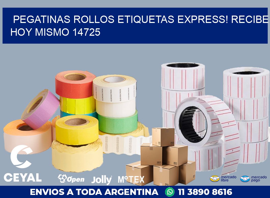 Pegatinas rollos etiquetas Express! Recibe Hoy Mismo 14725