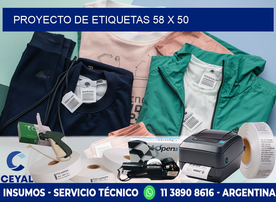 Proyecto de etiquetas 58 x 50