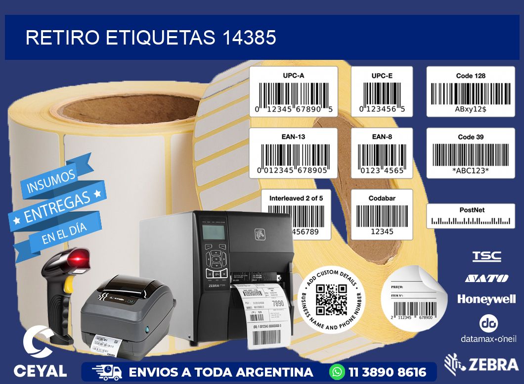 Retiro etiquetas 14385