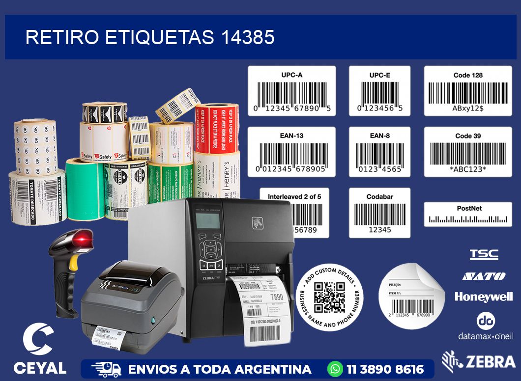 Retiro etiquetas 14385
