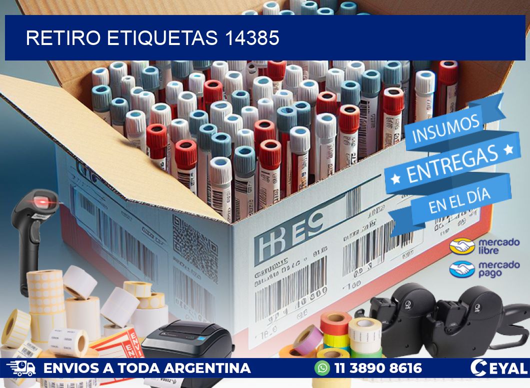 Retiro etiquetas 14385