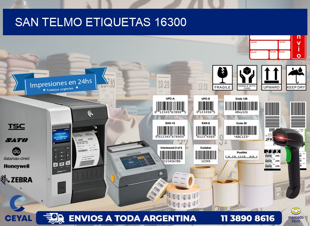 San Telmo etiquetas 16300