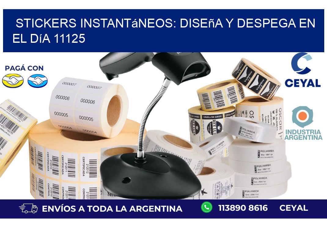 Stickers Instantáneos: Diseña y Despega en el Día 11125