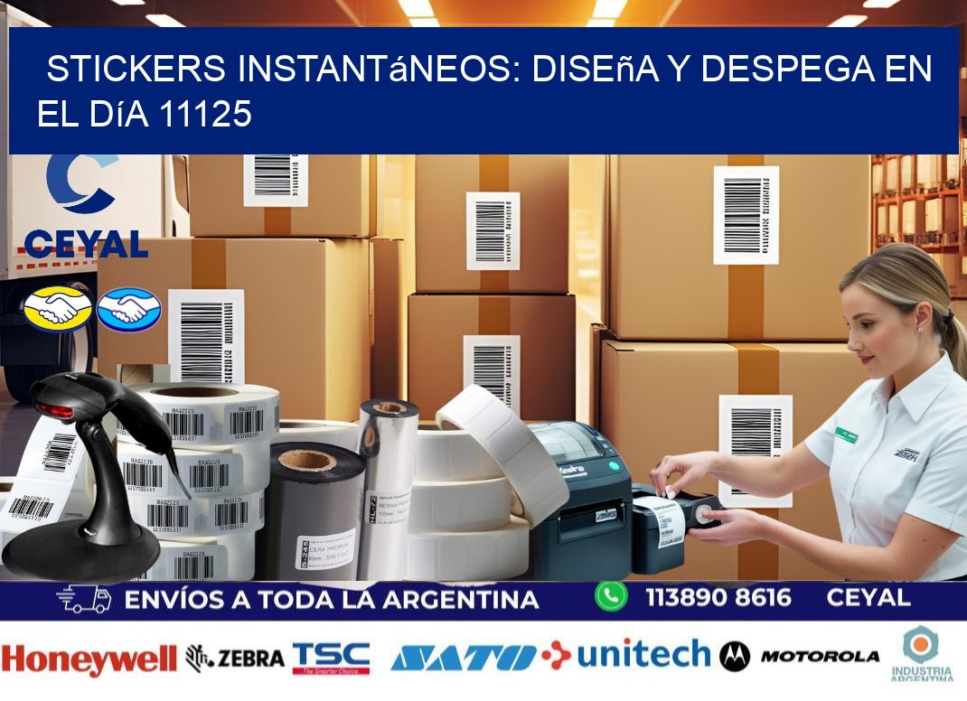 Stickers Instantáneos: Diseña y Despega en el Día 11125