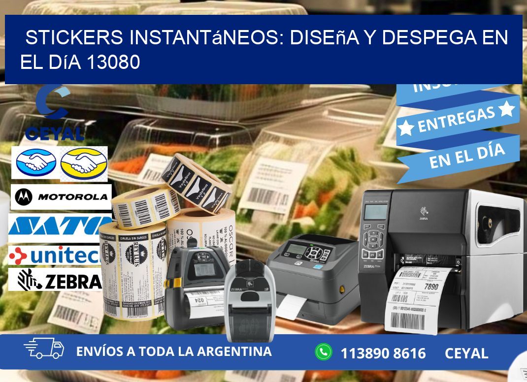 Stickers Instantáneos: Diseña y Despega en el Día 13080