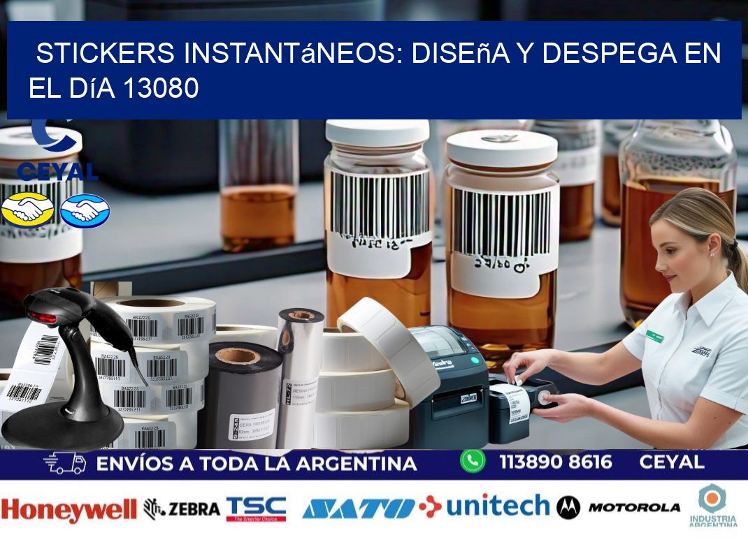 Stickers Instantáneos: Diseña y Despega en el Día 13080