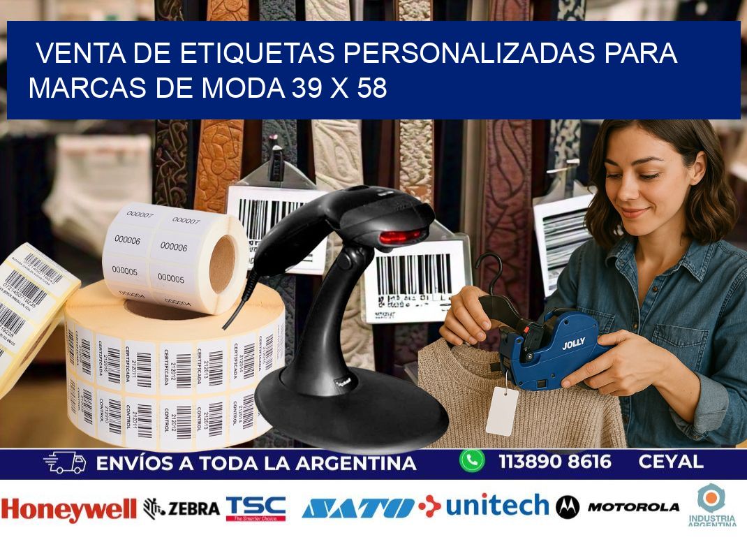 Venta de Etiquetas Personalizadas para Marcas de Moda 39 x 58