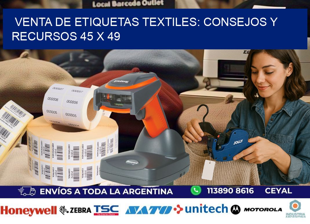 Venta de Etiquetas Textiles: Consejos y Recursos 45 x 49