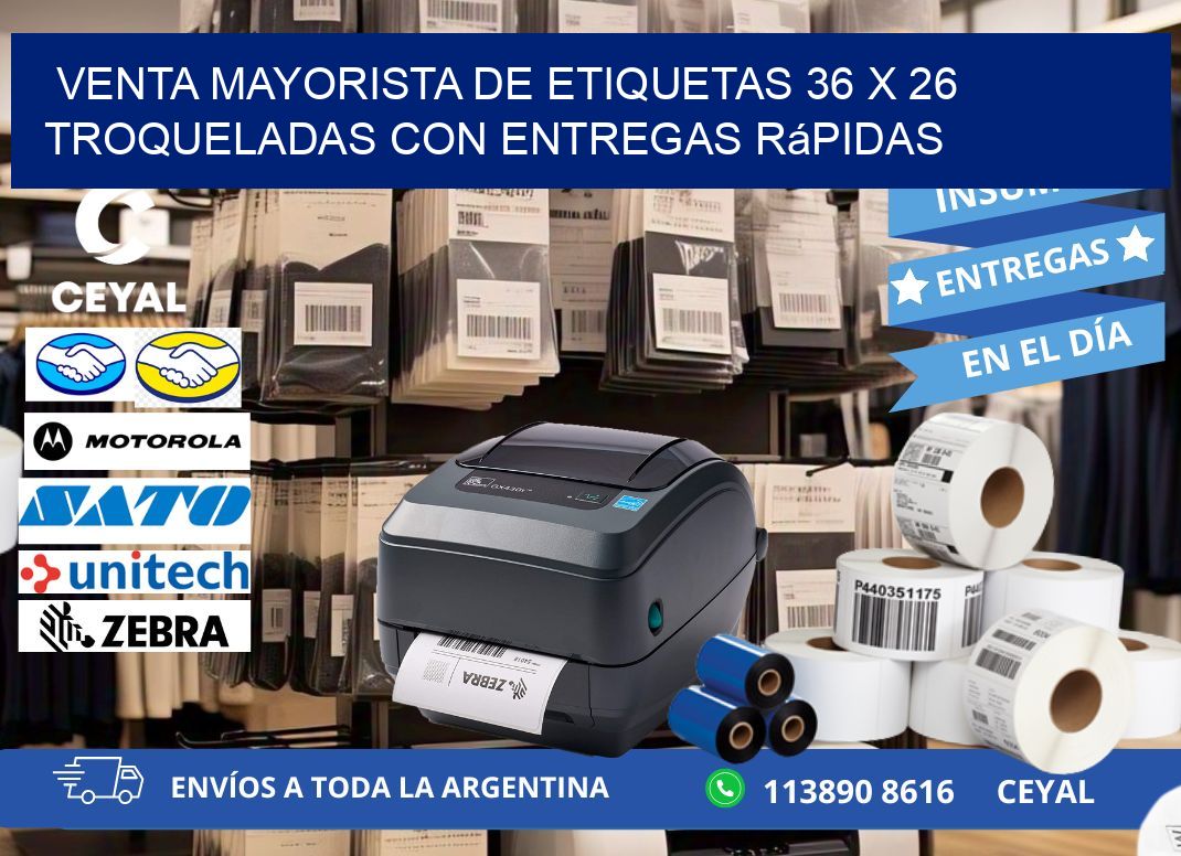Venta mayorista de etiquetas 36 x 26 troqueladas con entregas rápidas