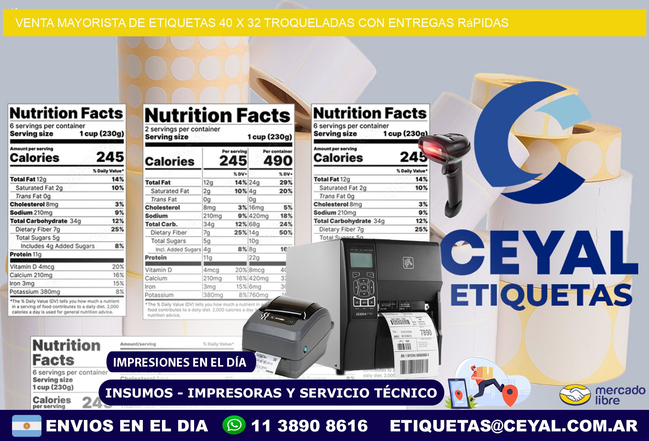 Venta mayorista de etiquetas 40 x 32 troqueladas con entregas rápidas