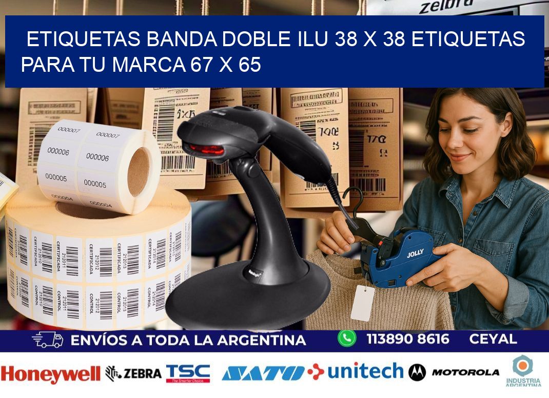 etiquetas banda doble ilu 38 x 38 etiquetas para tu marca 67 x 65